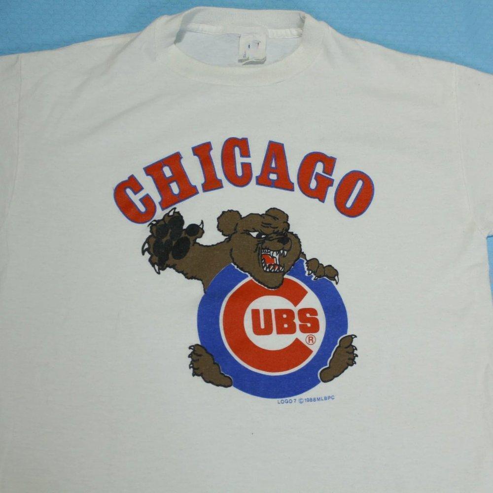 Chicago Cubs 1988 Bear Mascot Baseball Fan T-Shirt